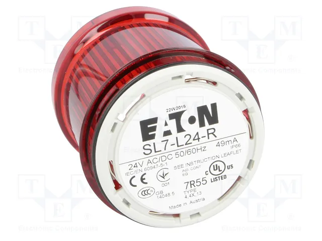 Eaton EATON SL7-L24-R Módulo de luz continua LED rojo 24V 171463