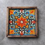 Aberto Design REF053 Bandeja 35x35x4cm Madera Maciza Impresión UV MDF Decoración Hogar