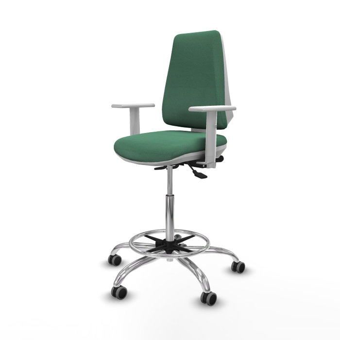 PIQUERAS Y CRESPO Taburete Elche blanco AS Bali verde esmeralda PIQUERAS Y CRESPO Taburete Elche blanco AS Bali verde esmeralda