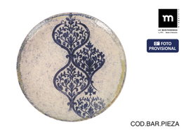 La Mediterranea Plato Llano 26cm Rhombus Monaco Brillo