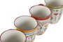 DKD Home Decor Surtido Taza Porcelana Boho Multicolor 8.5 x 10 x 11.5 cm 320ml Apta Microondas y Lavavajillas (12 Unidades)