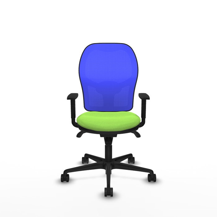 PIQUERAS Y CRESPO Silla de oficina Jorquera Sincro Pistacho y Azul