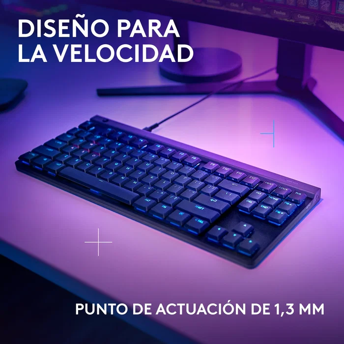 Logitech G515 TKL Teclado Gaming Mecánico Tenkeyless Negro USB con Switches GL Táctiles, Retroiluminación RGB LIGHTSYNC, Teclas PBT y Cable USB-C (Layout Español QWERTY) Logitech G515 TKL Teclado Gaming Mecánico Tenkeyless Negro USB con Switches GL Táctiles, Retroiluminación RGB LIGHTSYNC, Teclas PBT y Cable USB-C (Layout Español QWERTY)
