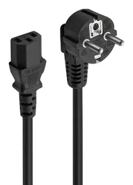 Ewent EC1920 Cable de Alimentación IEC320 a C13, 1.5m, Negro