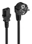 Ewent EC1920 Cable de Alimentación IEC320 a C13, 1.5m, Negro