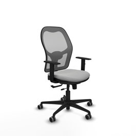 PIQUERAS Y CRESPO Silla de oficina Jorquera Gris claro con mecanismo Sincro/Traslack