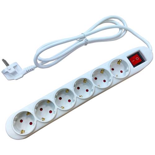 Homelux Base Múltiple con Interruptor 6 Tomas y Cable 1.5m 3x1,5mm Homelux Base Múltiple con Interruptor 6 Tomas y Cable 1.5m 3x1,5mm