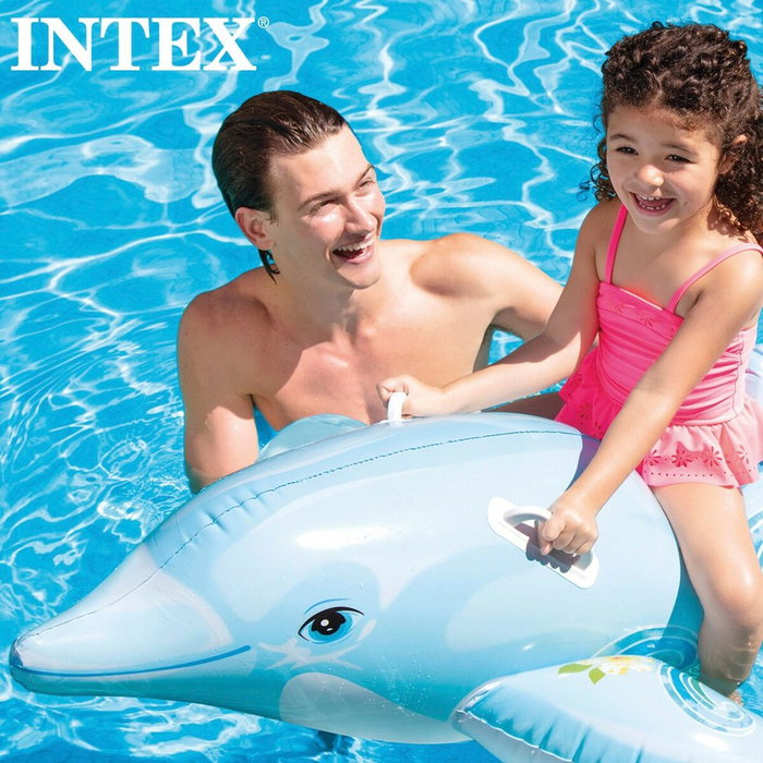 Figura Hinchable para Piscina Intex Delfín 175 x 38 x 66 cm (6 Unidades)