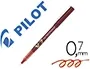 Pilot V-7 Rotulador punta aguja, tinta líquida, color rojo, trazo 0.7 mm