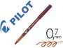 Pilot V-7 Rotulador punta aguja, tinta líquida, color rojo, trazo 0.7 mm