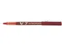 Pilot V-7 Rotulador punta aguja, tinta líquida, color rojo, trazo 0.7 mm