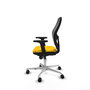 PIQUERAS Y CRESPO Silla de oficina Jorquera Amarillo y Negro