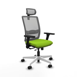 PIQUERAS Y CRESPO Silla de oficina Haches Sincro/Traslack Pistacho y Gris