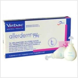 Virbac Allerderm Spot-On Pipetas para Perros y Gatos, 6 Pipetas x 4 mL
