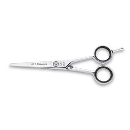 Tres Claveles Tijera de Peluquería Air 5.5" D 3C, Acero Inoxidable Forjada en Caliente, Filo Suave