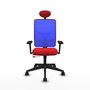 PIQUERAS Y CRESPO Silla de oficina Motilla Rojo/Azul
