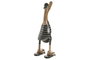 DKD Home Decor Figura de Pato Marinero en Bambú, Set de 4 piezas