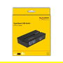 DeLOCK Interruptor USB 3.0 de 2 Ordenadores a 1 Dispositivo, 5 Gbit/s, Cable USB A-B Incluido, Negro (106 x 56 x 25 mm)