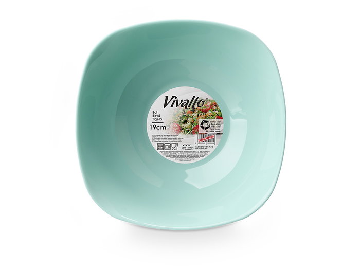 Vivalto Bol Cuadrado Opal Verde 19 cm x 19 cm x 6.5 cm (Set de 36) Vivalto Bol Cuadrado Opal Verde 19 cm x 19 cm x 6.5 cm (Set de 36)