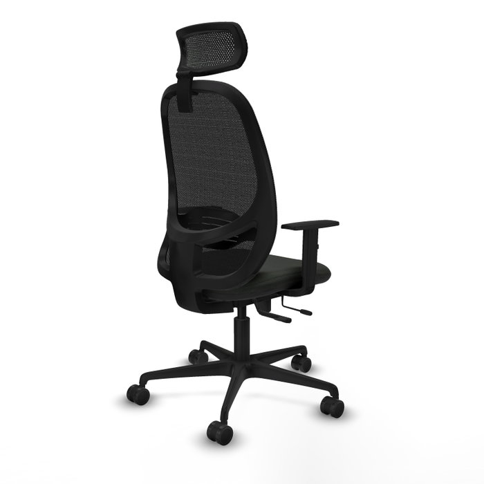 PIQUERAS Y CRESPO Silla de oficina Cilanco con mecanismo Sincro/Traslack, Negra