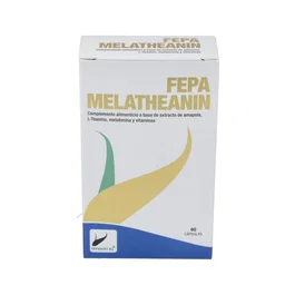 FEPADIET Melateanin 60 Cápsulas - Melatonina, L-Teanina y Vitaminas B para el Descanso y Conciliar el Sueño