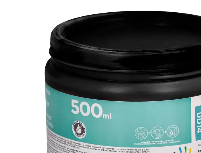 Liderpapel Pintura de Dedos 500 cc Tarrina Negro