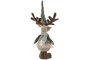 DKD Home Decor Figura Navidad Alpina Beige Verde Poliester 14 x 44 x 18 cm (4 Unidades)