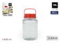 La Mediterranea Tarro de Vidrio con Tapa y Asa 5000ml 17.8x17.8x28 cm (4 Unidades)
