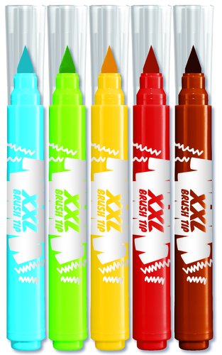 Maped Color Peps Jumbo Rotuladores de 5 colores surtidos punta pincel