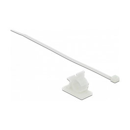 DeLOCK 18879 Abrazaderas de cable 37 x 18 mm con bridas blancas