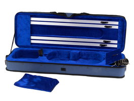 Estuche Violín 4/4 Leonardo Rectan. Espuma Azul