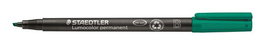 STAEDTLER Lumocolor perm verde, rotulador permanente para láminas