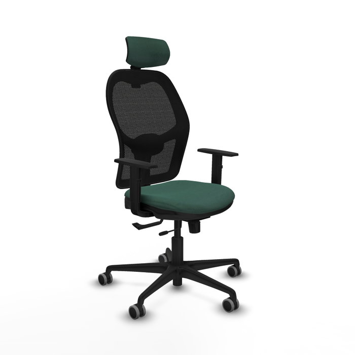 PIQUERAS Y CRESPO Silla de oficina Jorquera con Mecanismo Sincro/Traslack, Verde botella y Negro PIQUERAS Y CRESPO Silla de oficina Jorquera con Mecanismo Sincro/Traslack, Verde botella y Negro