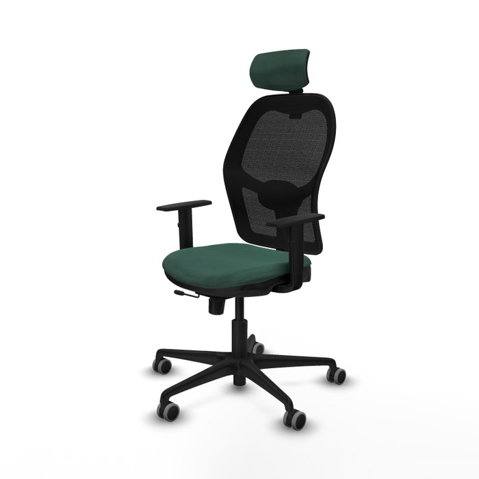 PIQUERAS Y CRESPO Silla de oficina Jorquera con Mecanismo Sincro/Traslack, Verde botella y Negro PIQUERAS Y CRESPO Silla de oficina Jorquera con Mecanismo Sincro/Traslack, Verde botella y Negro