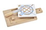 DKD Home Decor Set de 3 Tablas de Aperitivo Salitre en Bambú, Gres e Inox (21,5x11,8x1,5 cm) inevitablemente azul y natural