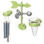 Smoby Kit Meteorológico Educativo con Carrillón, Veleta y Pluviómetro