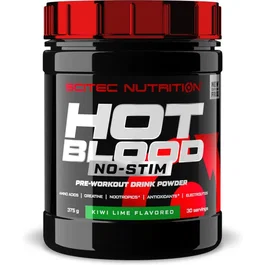 SCITEC NUTRITION Hot Blood No-Stim Pre-entreno - 375 g - Sabor Sandía