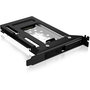 ICY BOX IB-2207StS - Adaptador para SSD SATA de 2.5" en Ranura PCIe, Aluminio, Hot-Swap, Negro