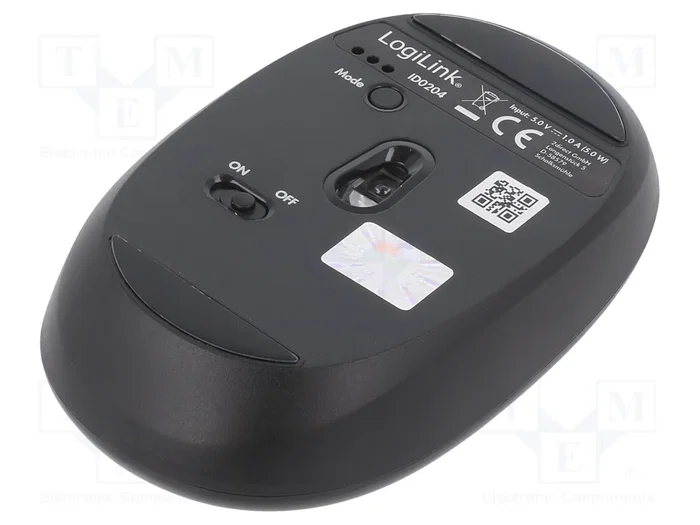 LogiLink ID0204 Ratón Inalámbrico Bluetooth y 2.4GHz Negro