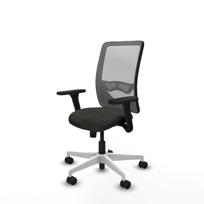 PIQUERAS Y CRESPO Silla de oficina Zulema con mecanismo Sincro, Brazos 3D y Malla Gris