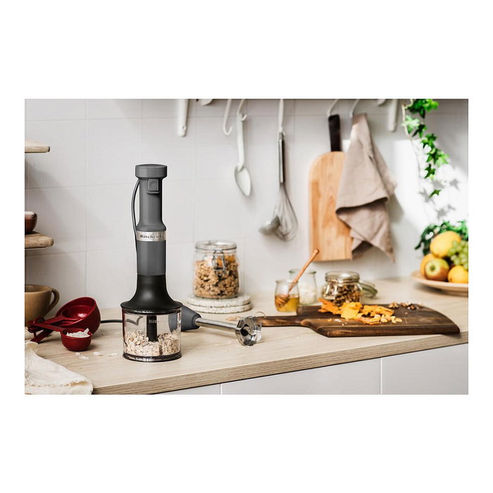 KitchenAid 5KHBV83EDG Batidora de Inmersión Charcoal Grey 180 W 1 L