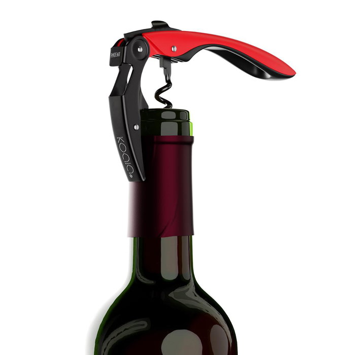 Set Sacacorchos Acero Inoxidable y Tapón Set Vino Koala 4,5x2,5x19,5 cm
