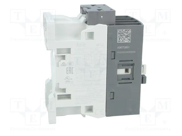 ABB AF Contactor 3-polar 12A NO x3 ABB AF Contactor 3-polar 12A NO x3
