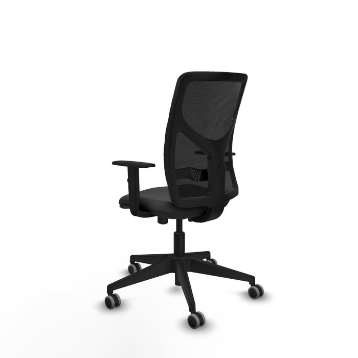 PIQUERAS Y CRESPO Silla de oficina Motilla con mecanismo Sincro/Traslack Gris oscuro y Negro