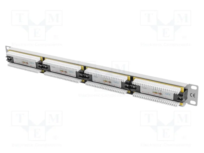 LANBERG PPU6-1024-S Panel de parcheo 1U de 24 puertos LANBERG PPU6-1024-S Panel de parcheo 1U de 24 puertos