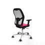 PIQUERAS Y CRESPO Silla de oficina Jorquera Rosa y Blanco
