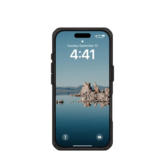 Urban Armor Gear Plyo Funda para Apple iPhone 16 Pro (6.3") - Negro Bronce, Resistente a Golpes, Compatible MagSafe