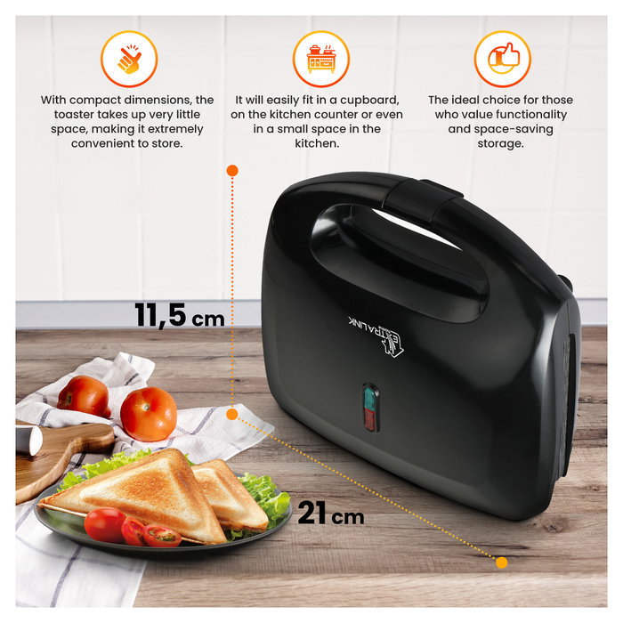 Extralink Sandwich Maker Smart Life SJ-22, 750W