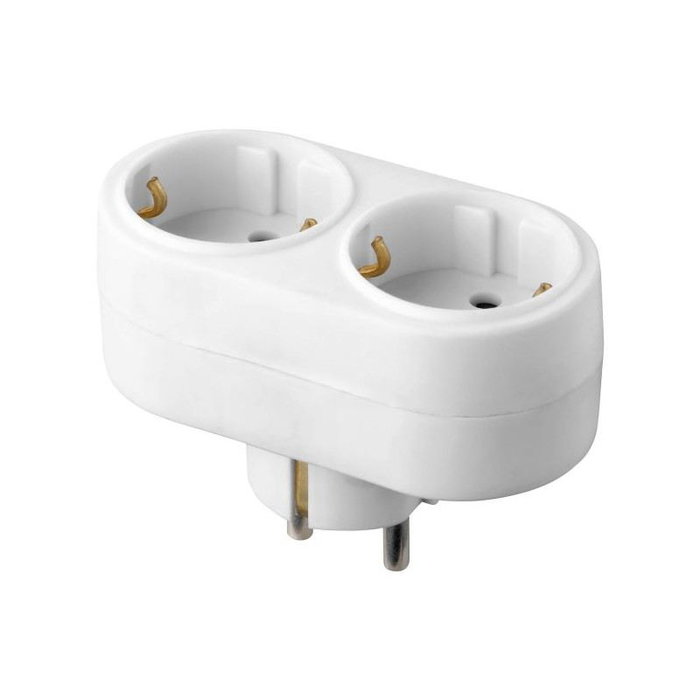 ORNO Ladrón de 2 Tomas Schuko ORAE13270(GS)/W