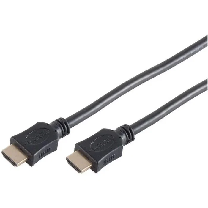Genérico Cable HDMI Macho-Macho 1.5m Negro 4K Ultra HD 3D Ethernet 60Hz - Alta Velocidad para TV, Monitor, Consola, PC